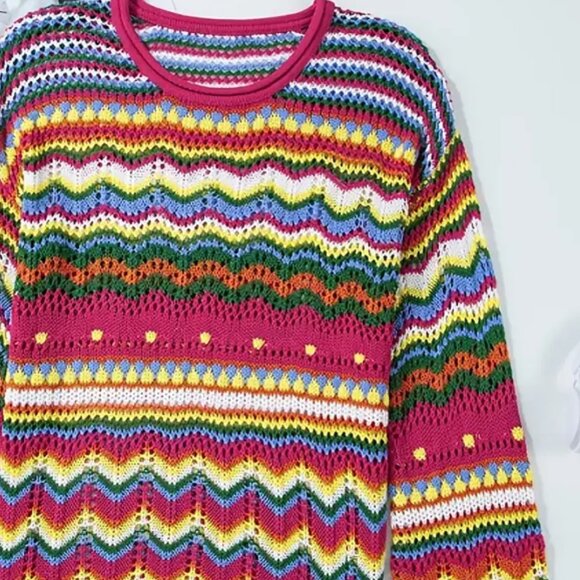 Lollipop Long Sleeve Knitted Top - Picture 3 of 4